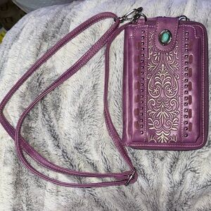 Montana West American Bling Embroidered Crossbody